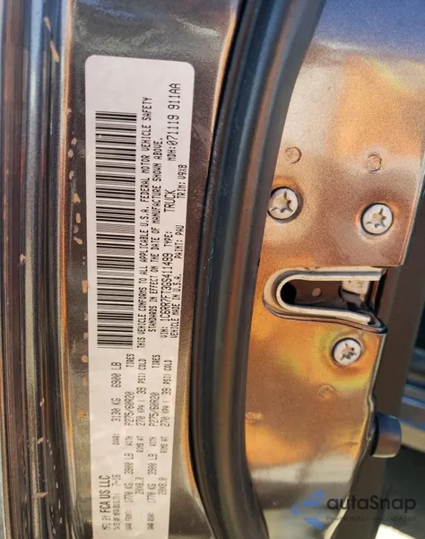 2016 Ram 1500 St из США, поврежденный, VIN 1C6RR7FT3GS411499